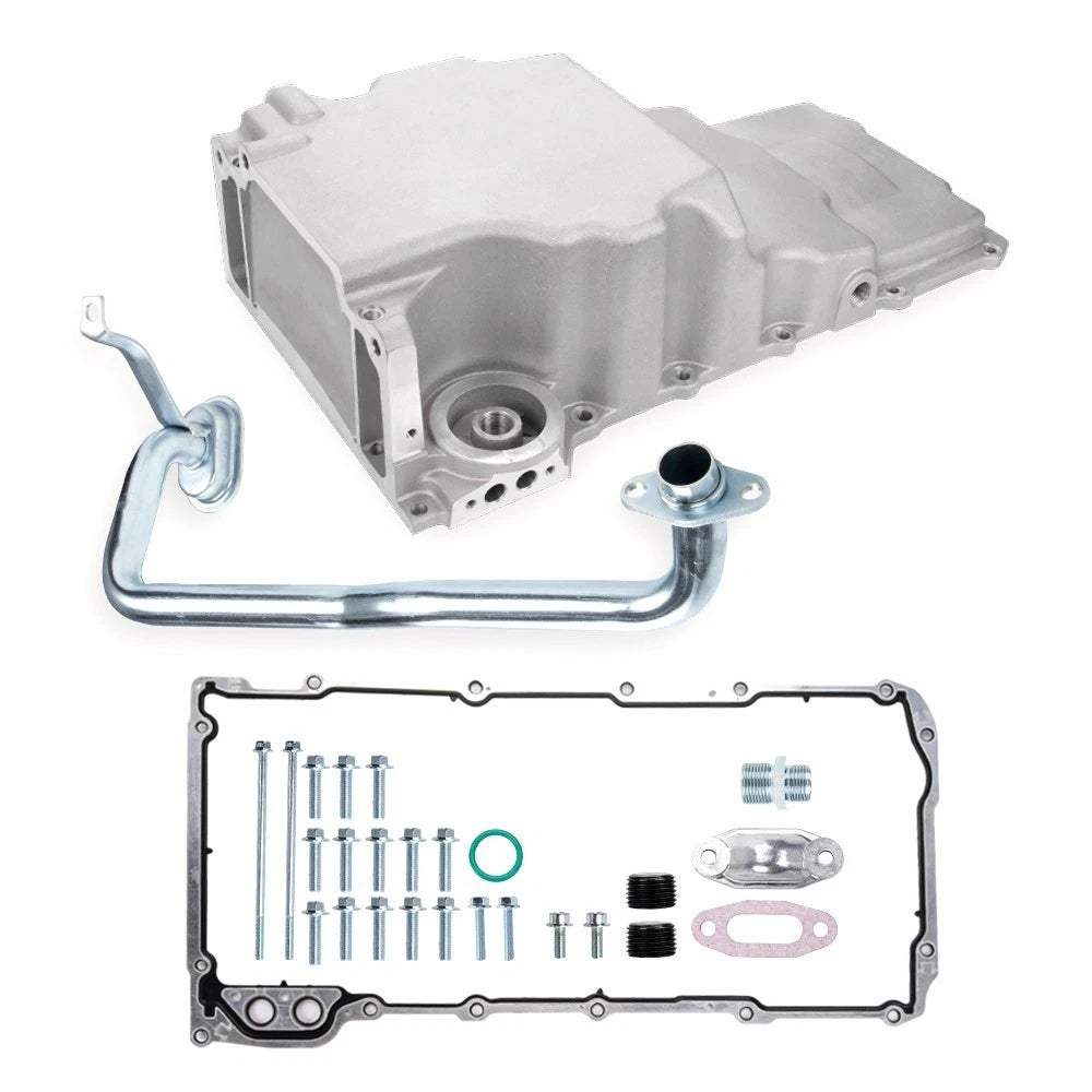 Aluminum Rear Sump Oil Pan for Chevy 4.8L 5.3L 6.0L 6.2L