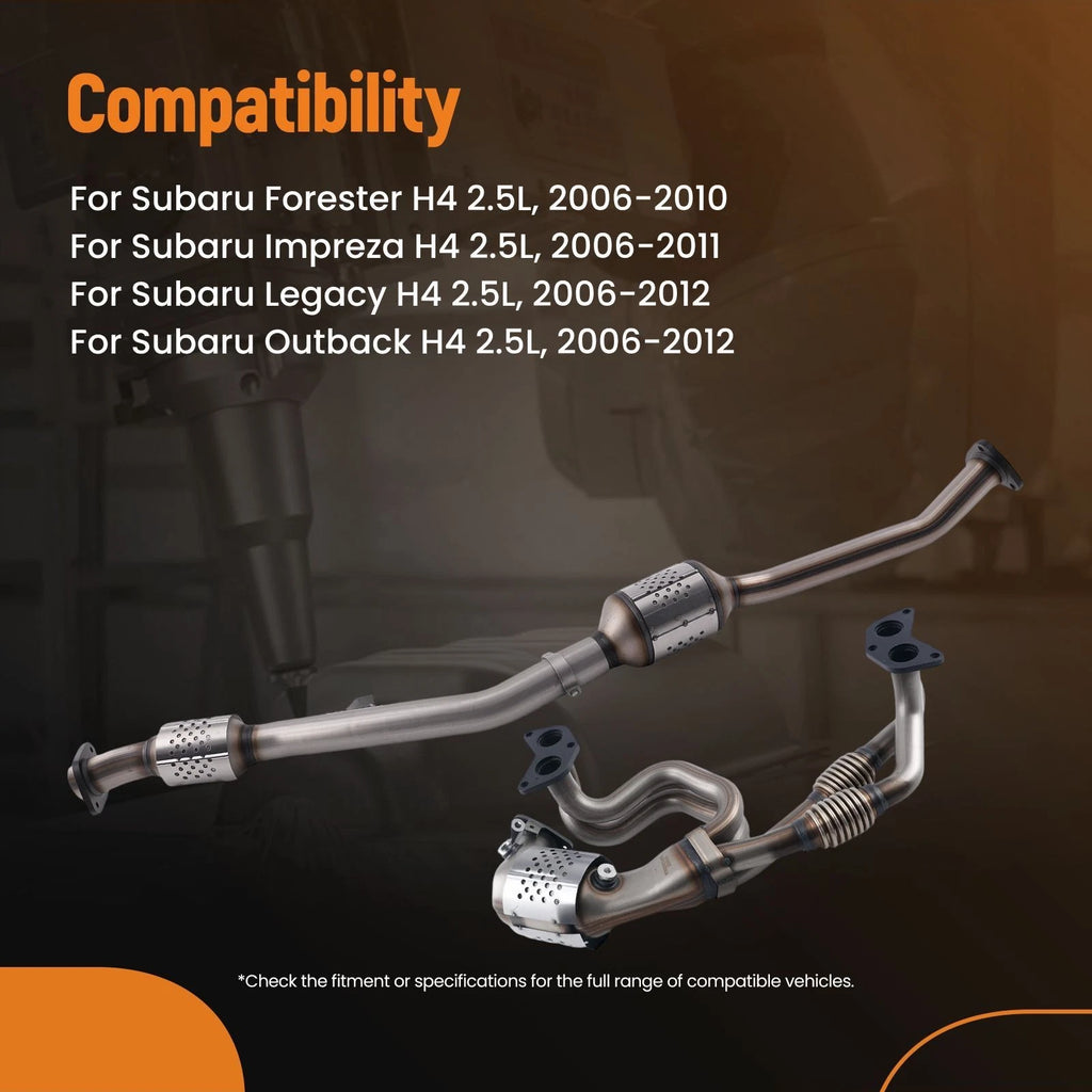 2X Catalytic Converter for Subaru Forester/Impreza/Legacy 2.5L (2006–2012)