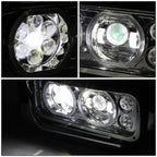 LED Halo DRL Projector Headlights for Peterbilt 359 379 389 (1981–2021)