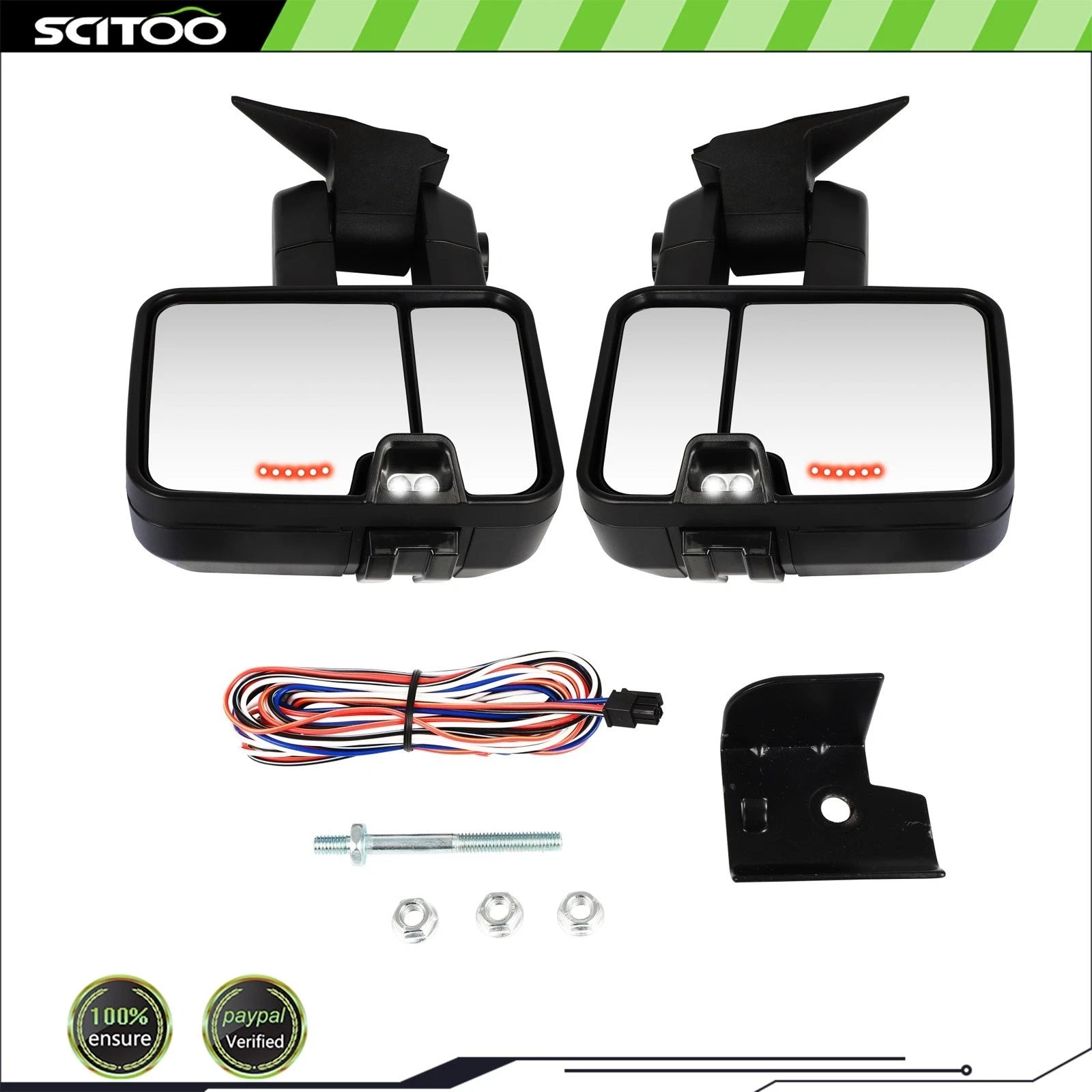 Power Heated Arrow Signal Towing Mirror for Chevrolet C/K Pickup Suburban (1988–1998)