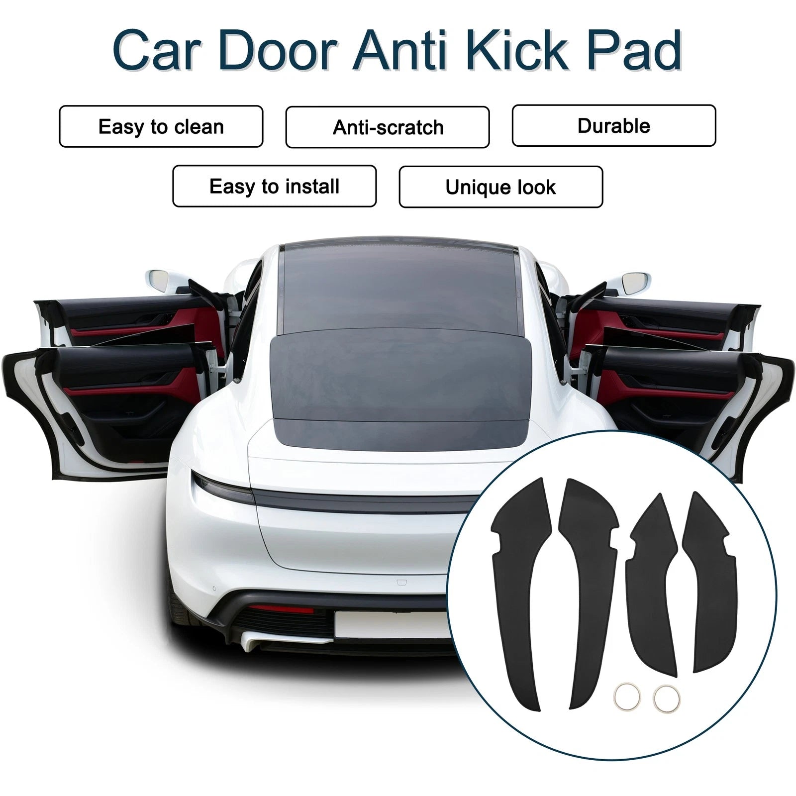Set of 1 Car Door Anti Kick Pad Sticker Protector for Toyota Camry (2010–2011)