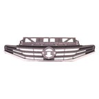 Replacement Gray Chrome/Painted Front Grille for 2014-2016 Nissan Versa