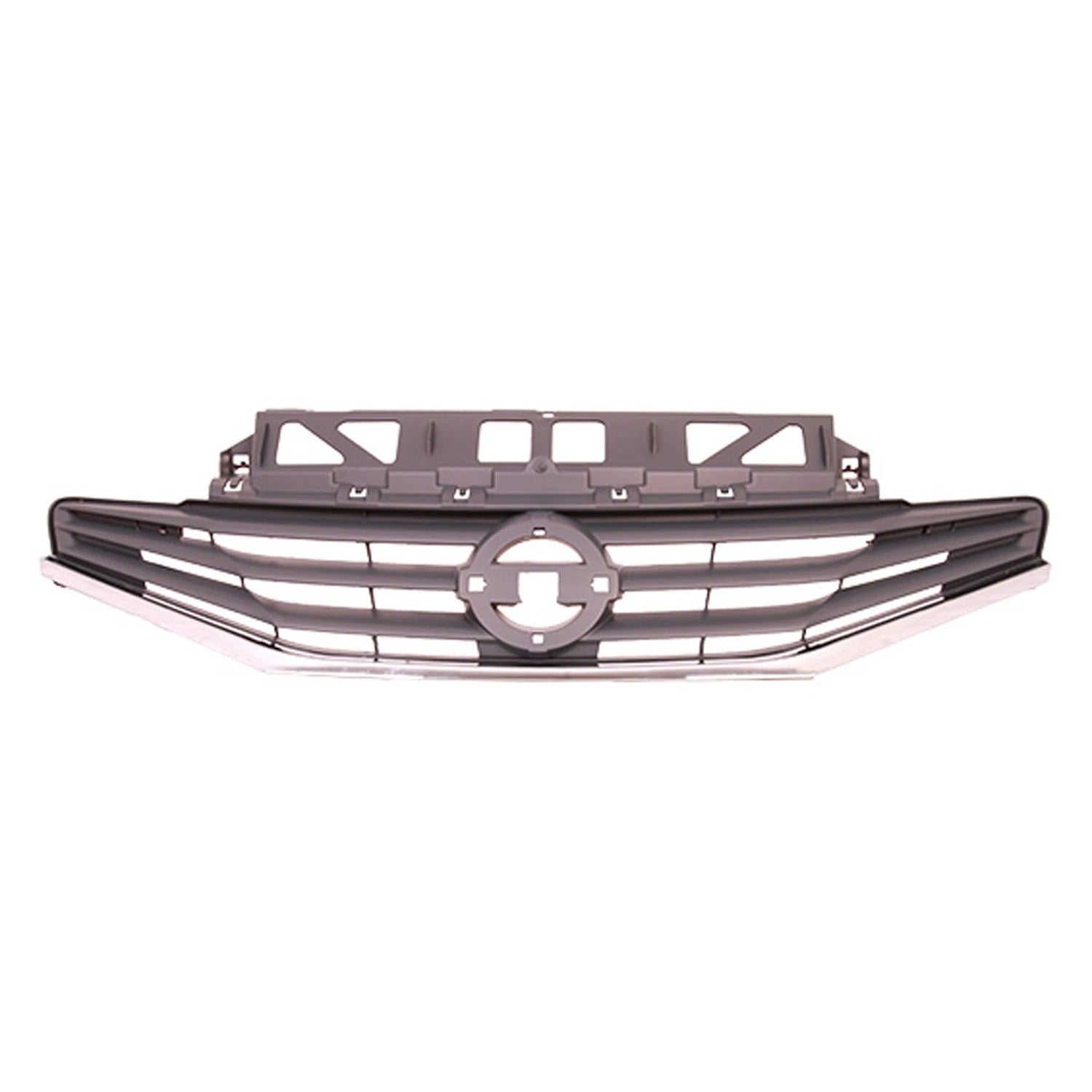 Replacement Gray Chrome/Painted Front Grille for 2014-2016 Nissan Versa