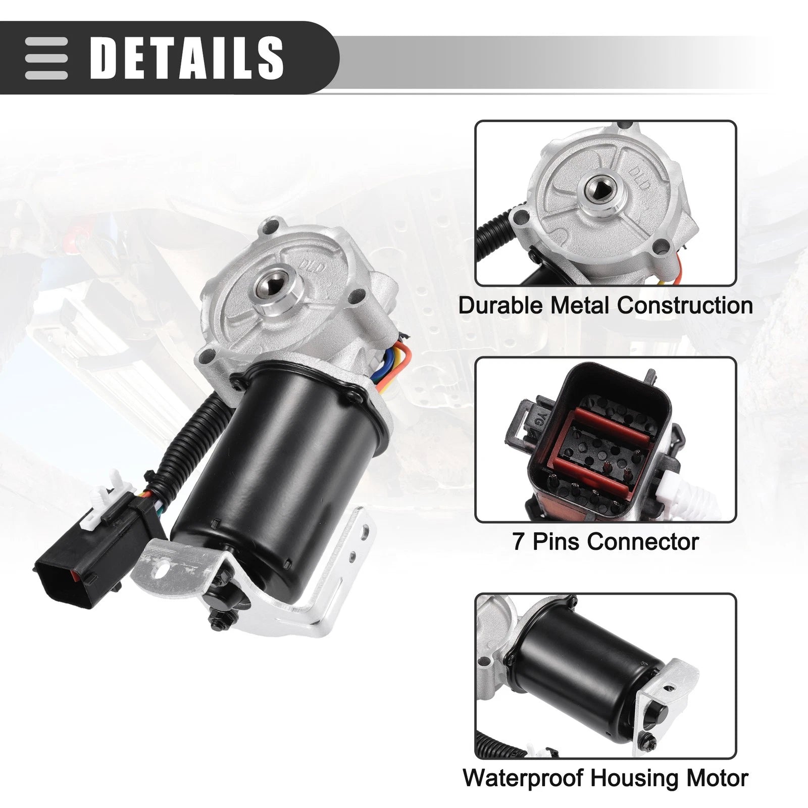 Transfer Case Motor for Ford F-150 (2009–2011) No. 8L1Z7G360AB Silver Tone