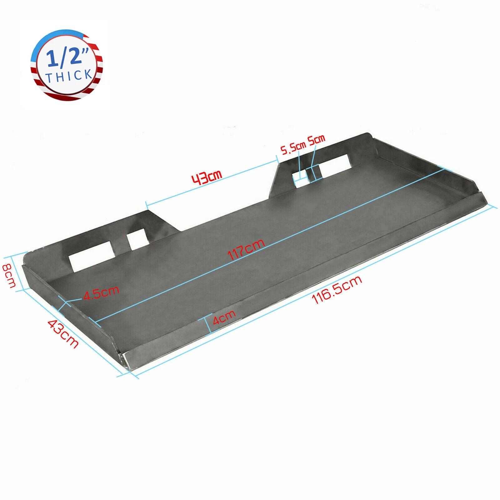 Skid Steer Mount Plate Quick Tach Attachment for