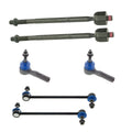 Set of 4 Tie Rod Ends & Sway Bar Links for Chevrolet Impala