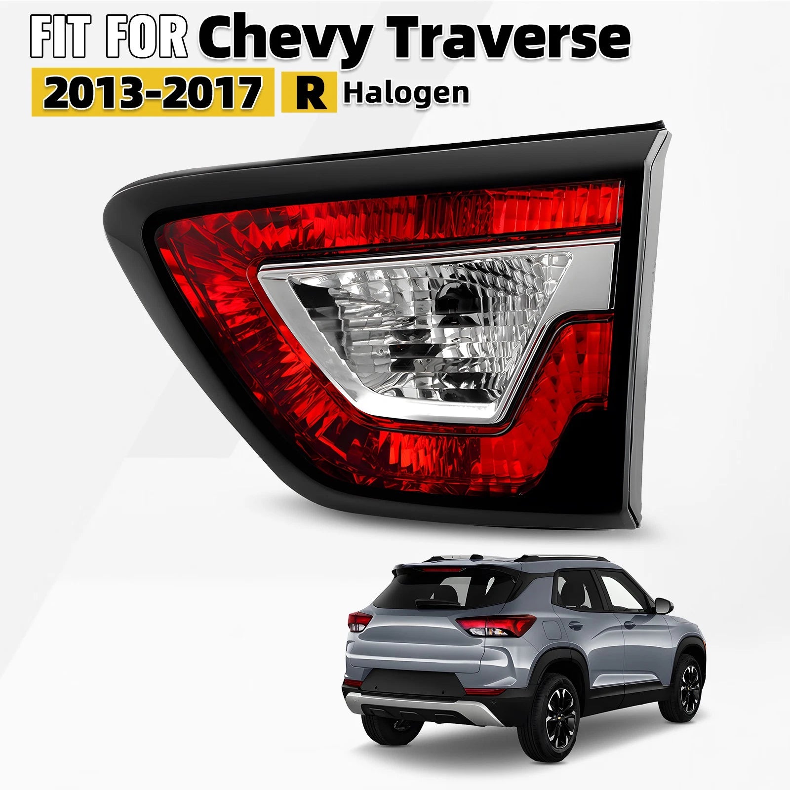 Rear Inner Tail Light Brake Lamp for Chevy Traverse (2013–2017) Right