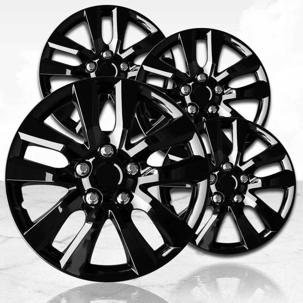 Hubcaps Wheel Covers 16 Inch Gloss Black 4pc for Nissan Altima (2007–2018)