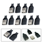 USB Female Socket Connector for Mobile Devices (USB 2.0, 5V)