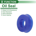 Set of 10 Oil Seal Rotary Shaft Seal 10x22x8mm High Pressure Blue