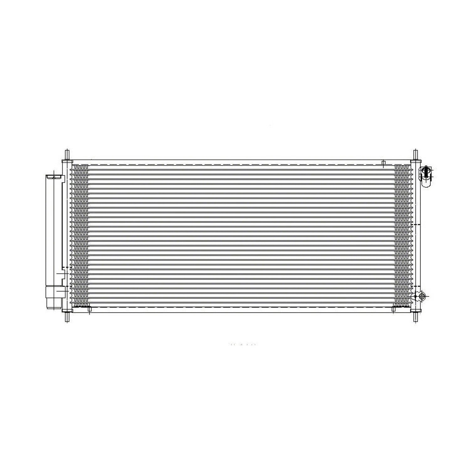 Replacement A/C Condenser Repair Part For 2007-2008 Honda Fit