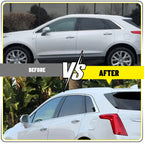 6x Gloss Black Pillar Posts for Cadillac XT5 (2017–2023)