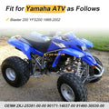 Rear Axle Shaft with Nut for Yamaha (2XJ-25381-00-00, 90171-14037-00)