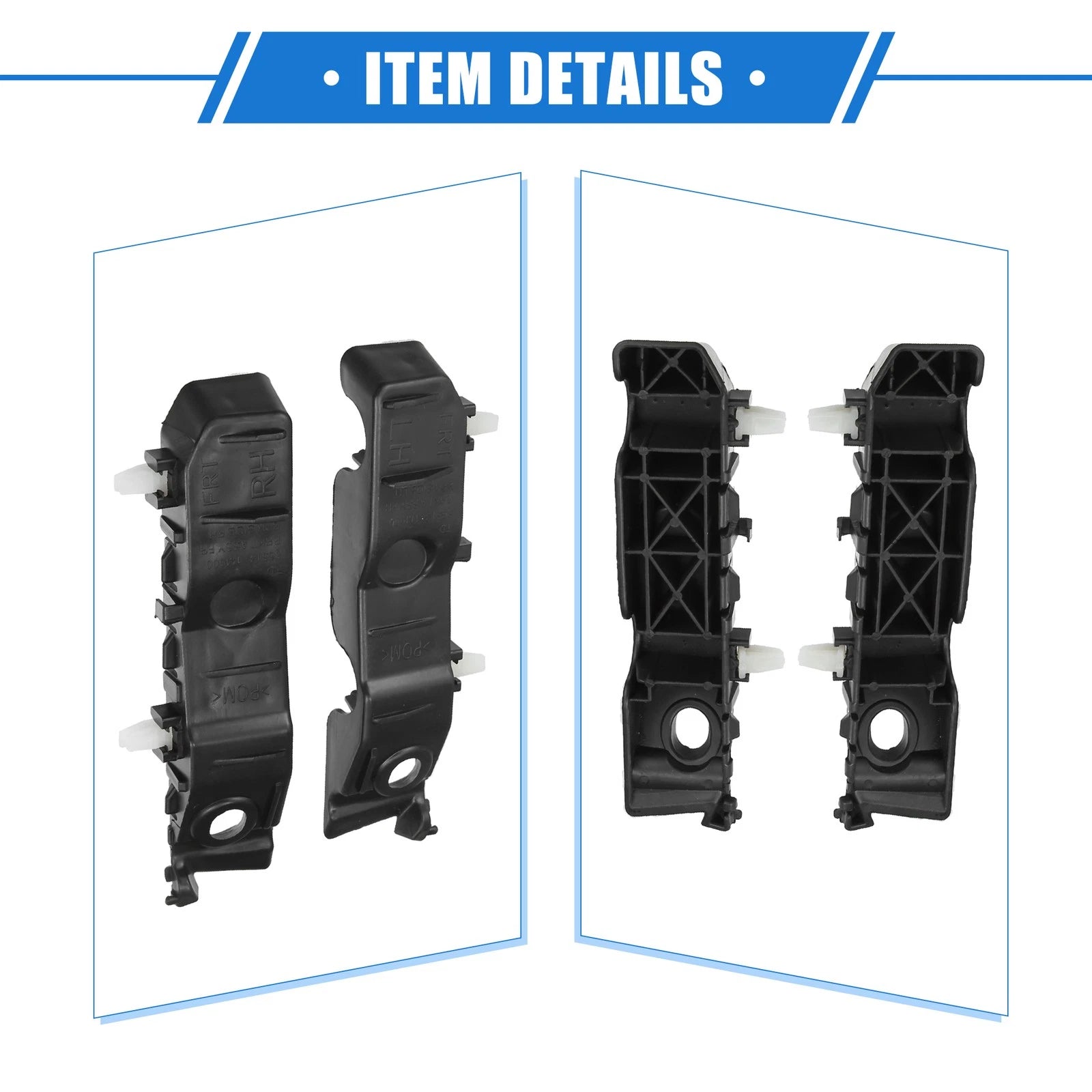 Pair Front Bumper Brackets for Kia Forte (2010–2013) 703820310464