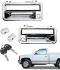 Chrome Exterior Door Handle Set for Chevy GMC C/K 1500 (1988–2001)