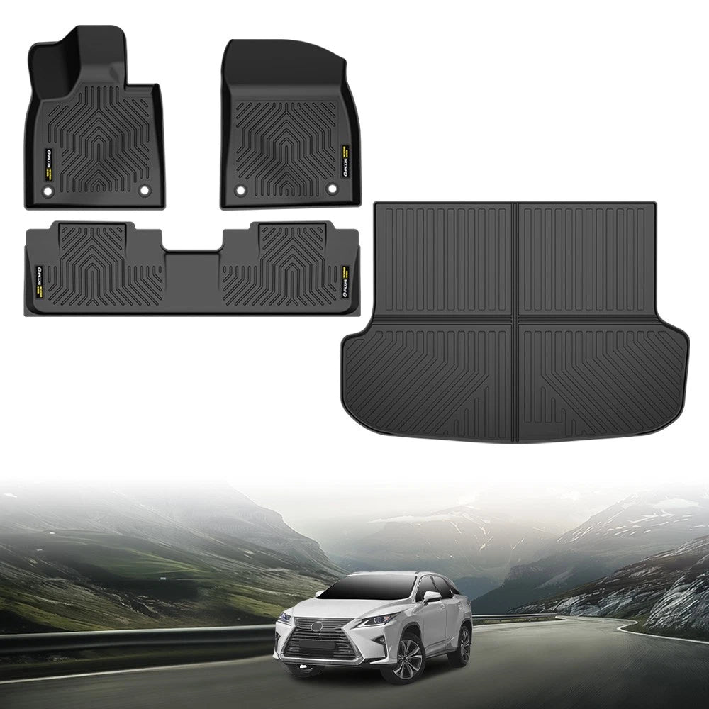 Set of 4 All Weather TPE Floor Mats for Lexus RX350/RX350h/RX500h