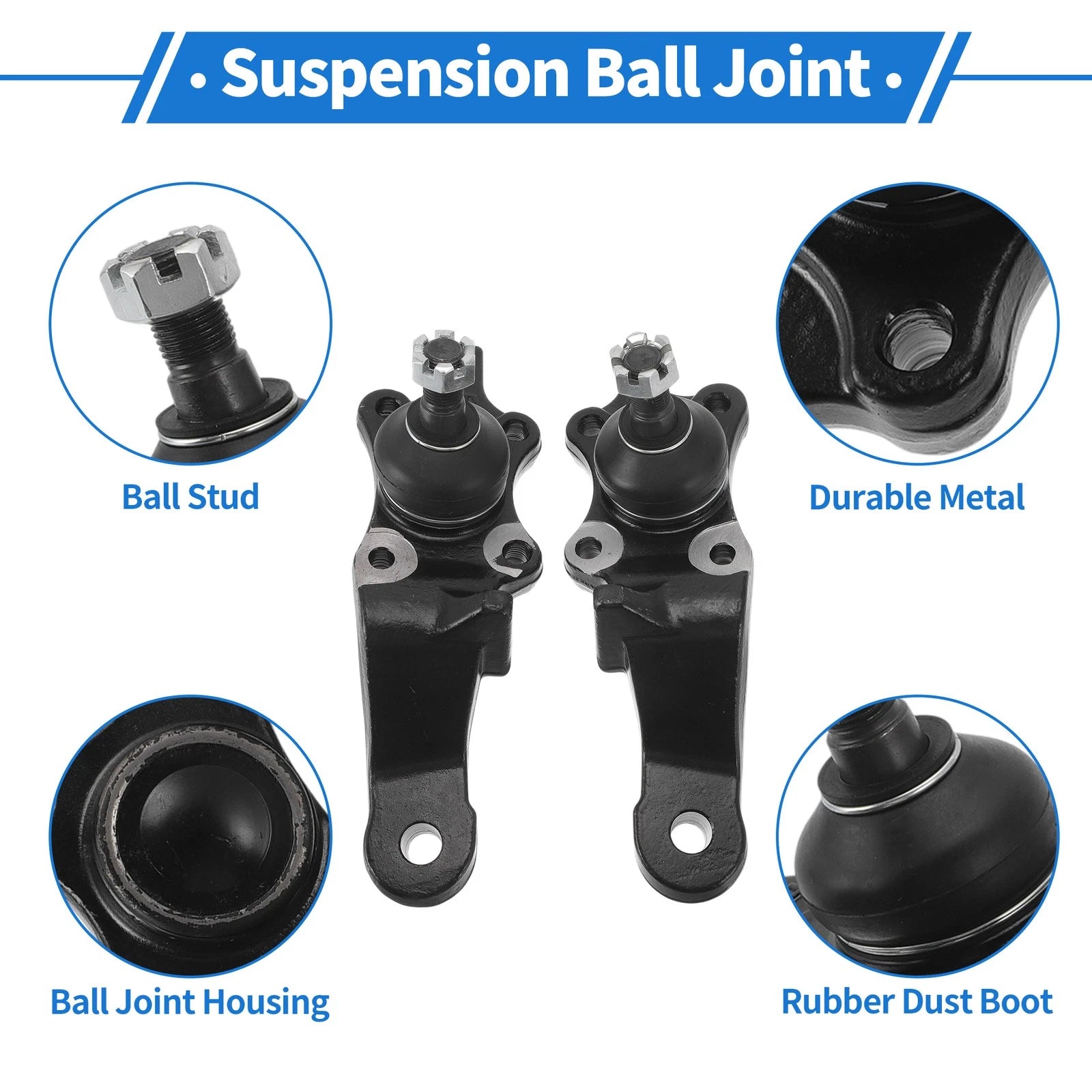 2X Front Lower Ball Joints for Toyota Tundra (2000–2002) No.K90262/K90263