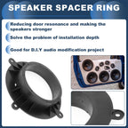 2X Speaker Spacer Ring Adaptor for Mazda CX-5 (2012–2023) 6.5"