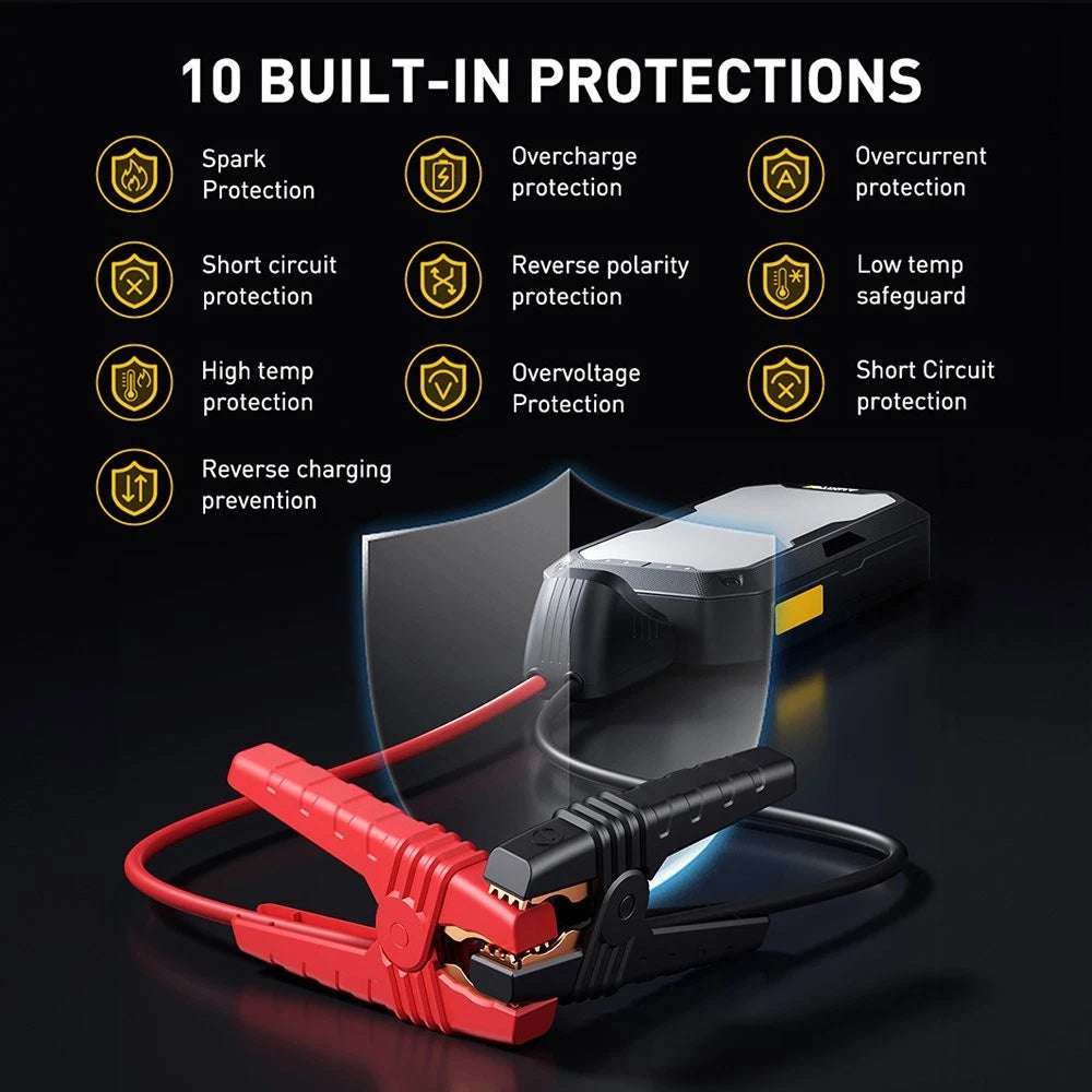 12V Portable Car Jump Starter 3000A for Auto Battery (Universal)