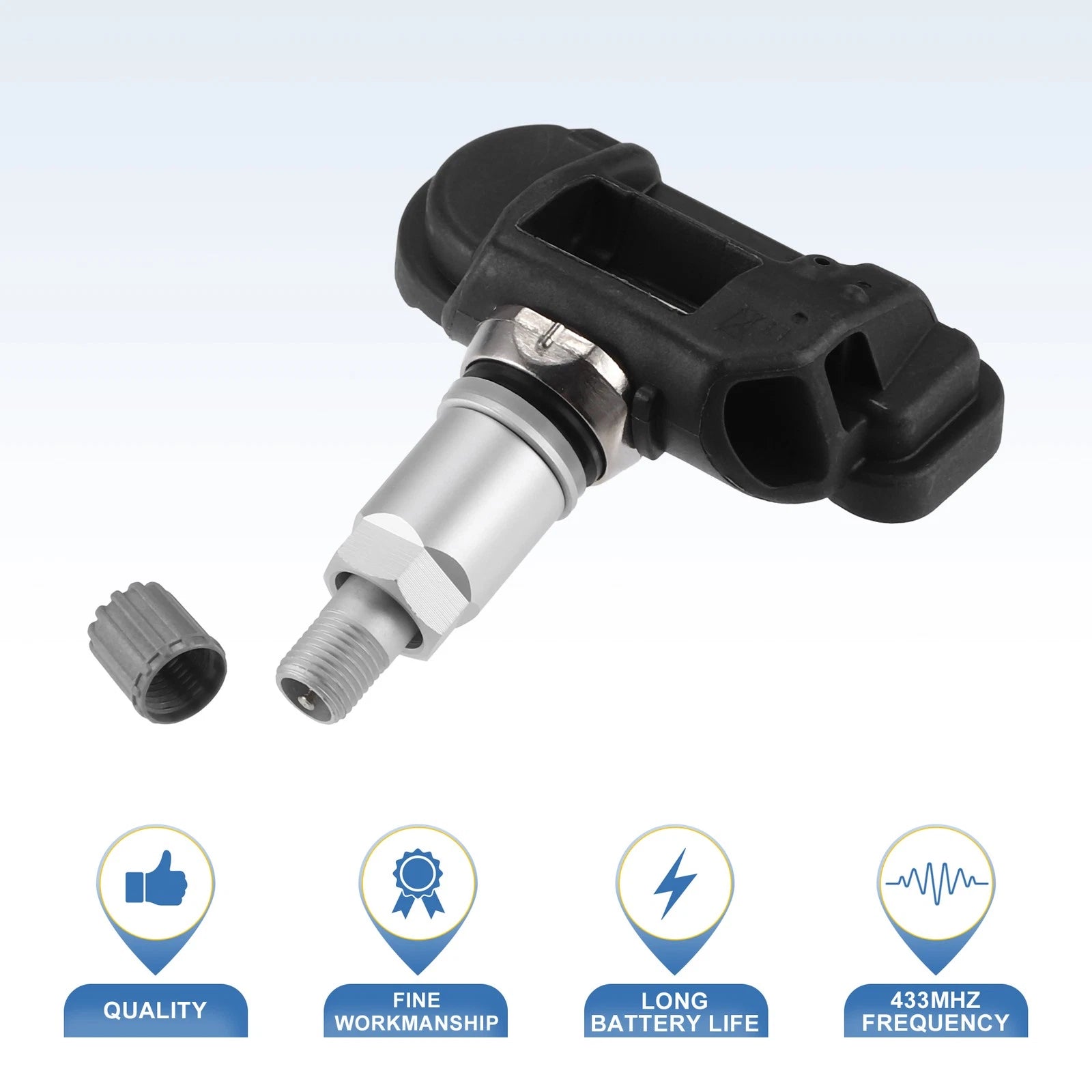 Set of 4 TPMS Sensors No.13581560 for Chevrolet C7 Corvette (2014–2019)