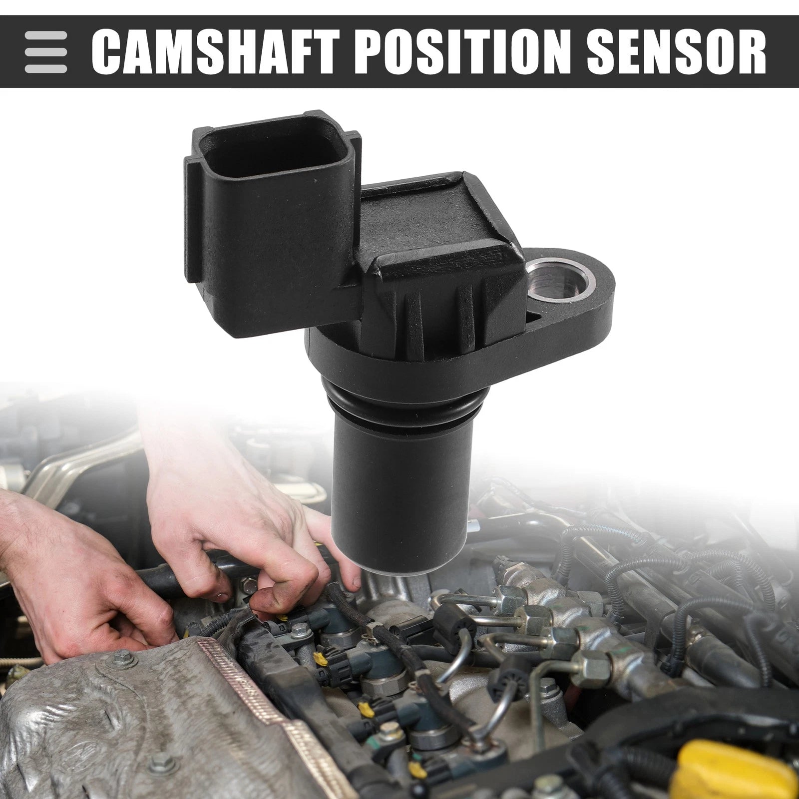 Camshaft Position Sensor for Mitsubishi Eclipse (1996–2005) MD327107 Black