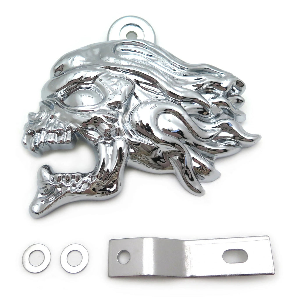 Chrome Zombie Head Horn Cover for Harley V-Rod (1992–2020)