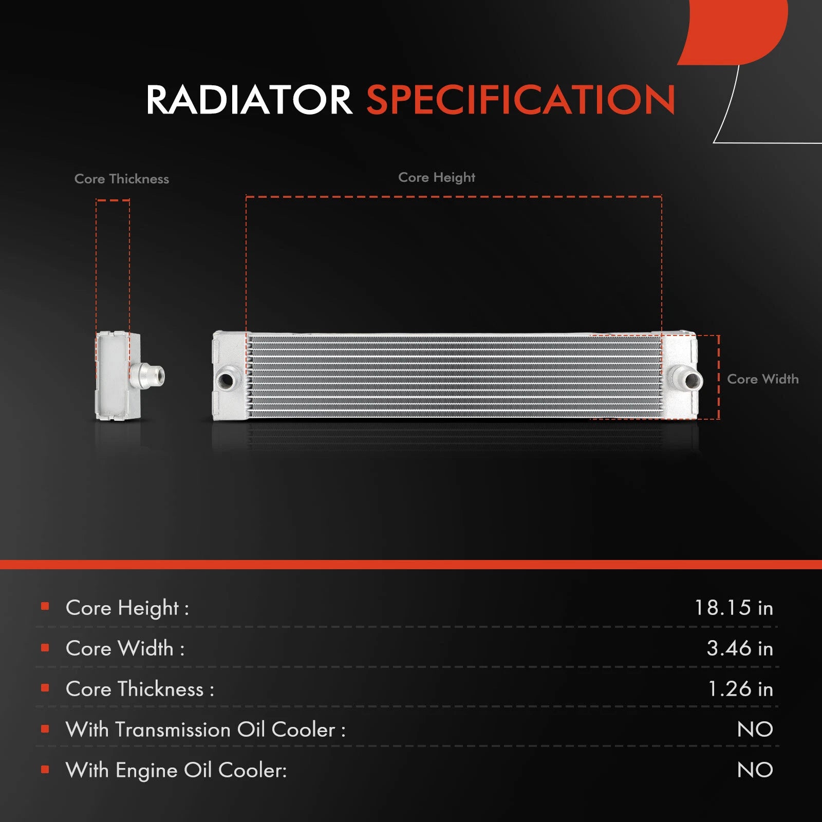 Radiator for BMW X5 X6 (2010-2020) Turbocharged