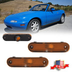 2X Amber Front Side Marker Signal Lights for Mazda Miata MX-5 (1990–2005)