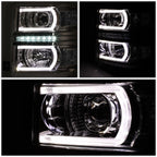LED Chrome Clear Side Projector Headlight for Silverado 1500 (2014–2015)