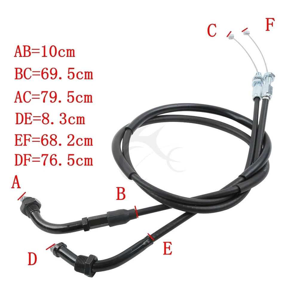 Throttle Cables for Honda CBR1000RR, CBR600RR (2003–2007)