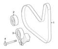 Genuine OEM Accessory Drive Belt Idler Pulley for Mercedes (2742020019)