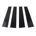 Set of 4 Car Window Pillar Door Trim for Dodge Ram 1500 (2009–2018) Bright Black