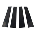 Set of 4 Car Window Pillar Door Trim for Dodge Ram 1500 (2009–2018) Bright Black