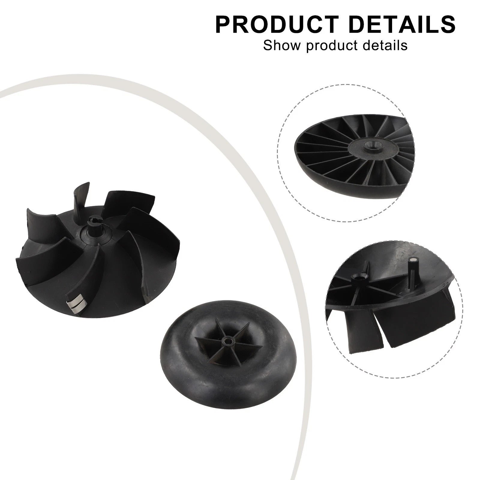 Replacement Fan Wheel for Webasto 12V 5KW Heater (Fits Internal/External)