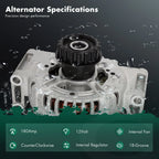 Alternator 180 for Volvo S80 (2011–2016) 0121715009 11346N F00E100565