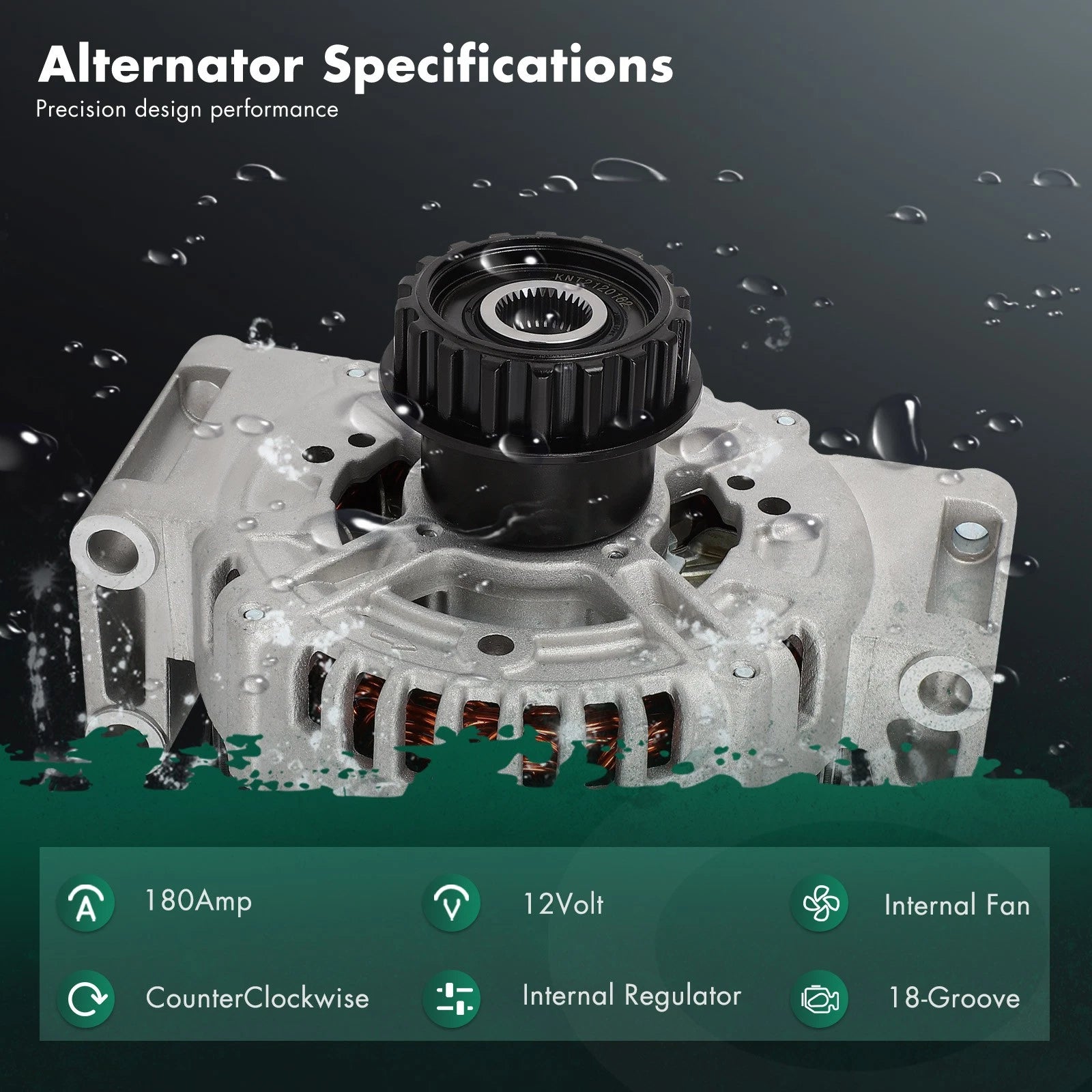 Alternator 180 for Volvo S80 (2011–2016) 0121715009 11346N F00E100565