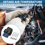 Intake Air Temperature Sensor Connector Plug for Ford (No.CU2Z14S411AYA)
