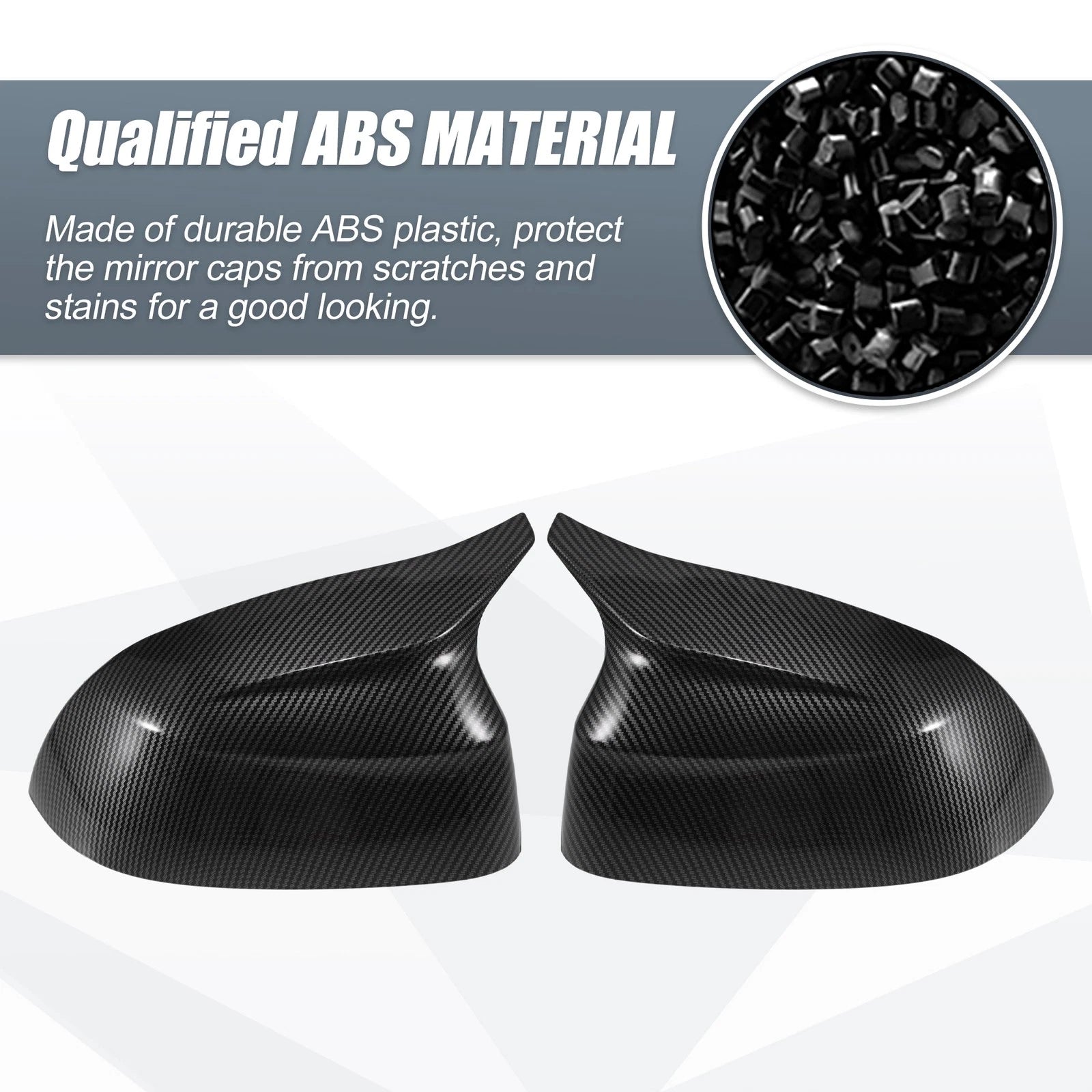 1 Pair Rearview Mirror Cover Overlay Carbon Fiber for BMW X3 G01 (2018–2023)