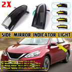 Sequential LED Side Mirror Turn Signal Light for Nissan Altima Teana Sentra (2013)