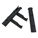 Fishing Rod Holders Wall Mount Set of 2 - Sleek Black and White Designs