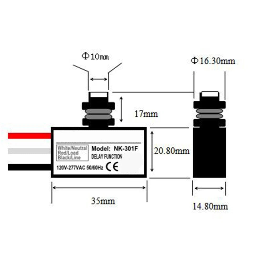 Photoelectric Switch Dusk to Dawn Sensor for AC 80V-277V (Rated 120V/220V)