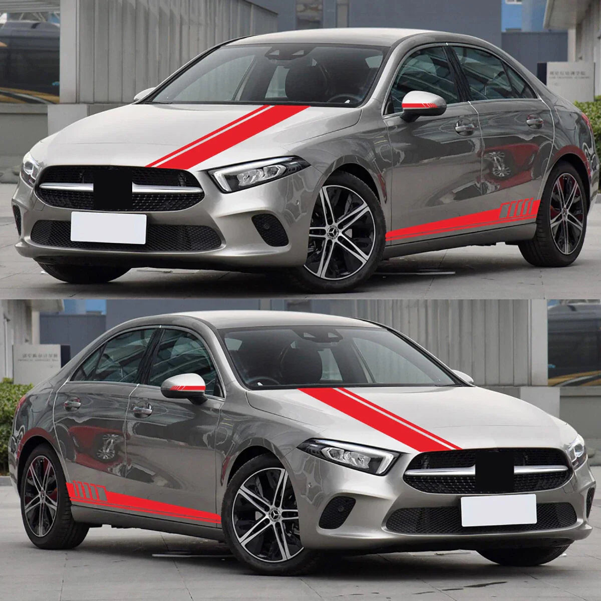 5 x Car Side Body Decal Sticker Decor Trim Long Stripe Graphics Vinyl