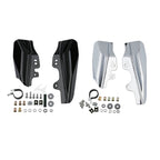 Chrome/Black Mid-Frame Air Deflectors for Harley Touring Street Glide (2001–2008)