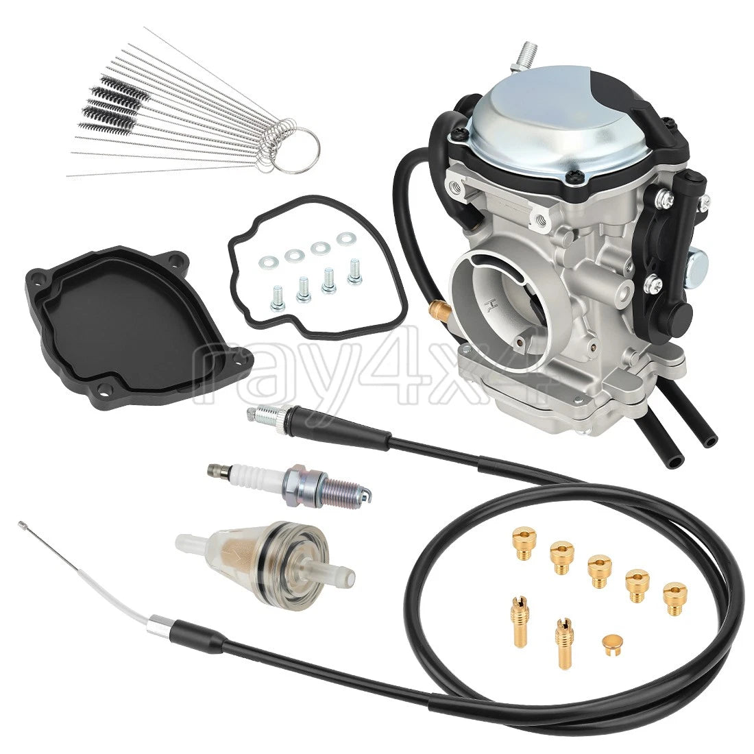 Carburetor for Yamaha Wolverine 350 YFM350FX (1996–2001) w/ Throttle Cable Fuel Filter
