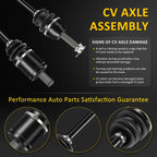 2X CV Axle Shaft for Polaris Ranger 500 700 Crew XP