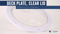 8" Round Inspection Deck Plate with Clear Lid for Marine Boat