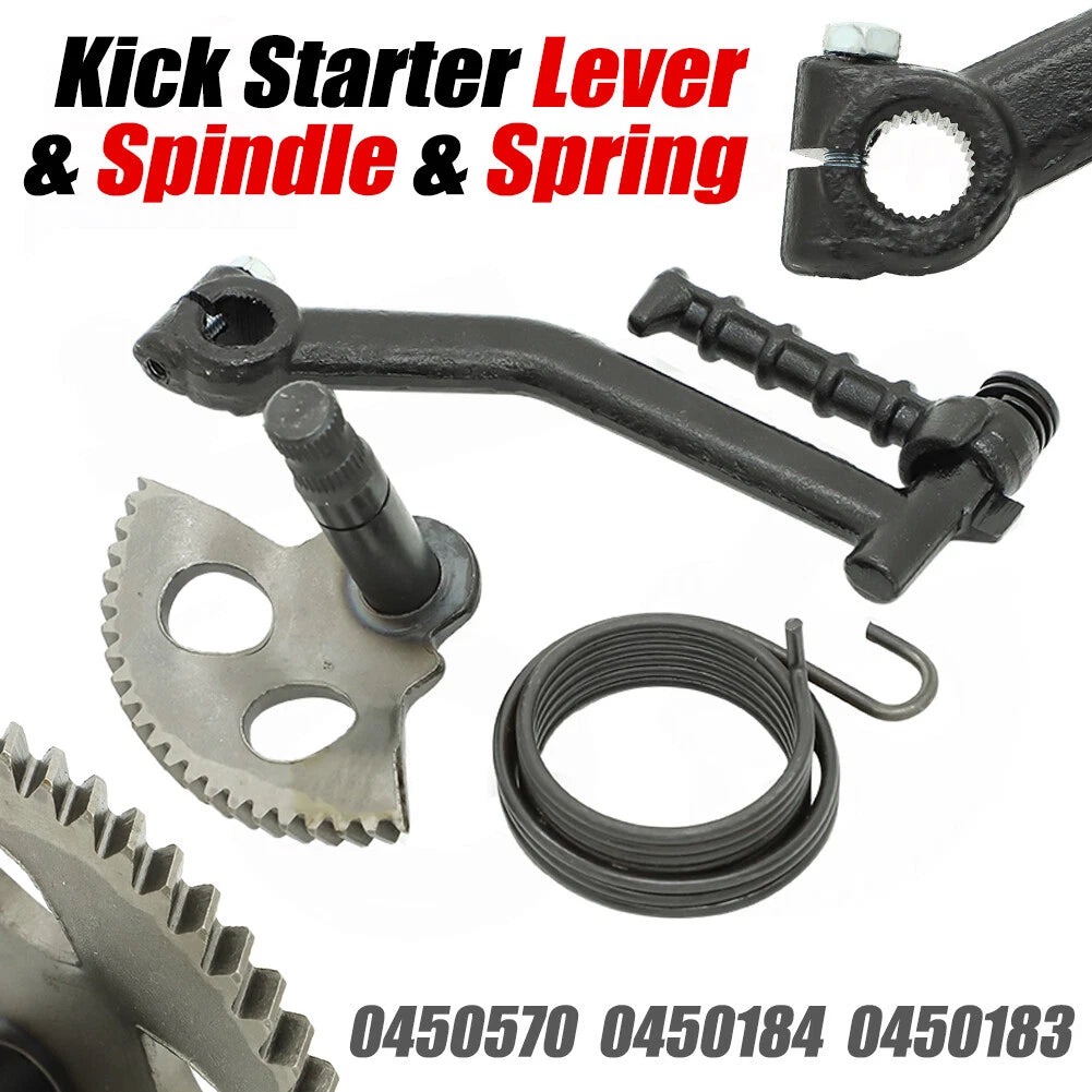 Kick Starter Lever & Spindle & Spring for Polaris Predator Scrambler 50cc 90cc