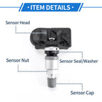 Tire Pressure Sensor PAB907275/5Q0907275F for Audi A6 (2022–2023) 1 Pc 433MHz