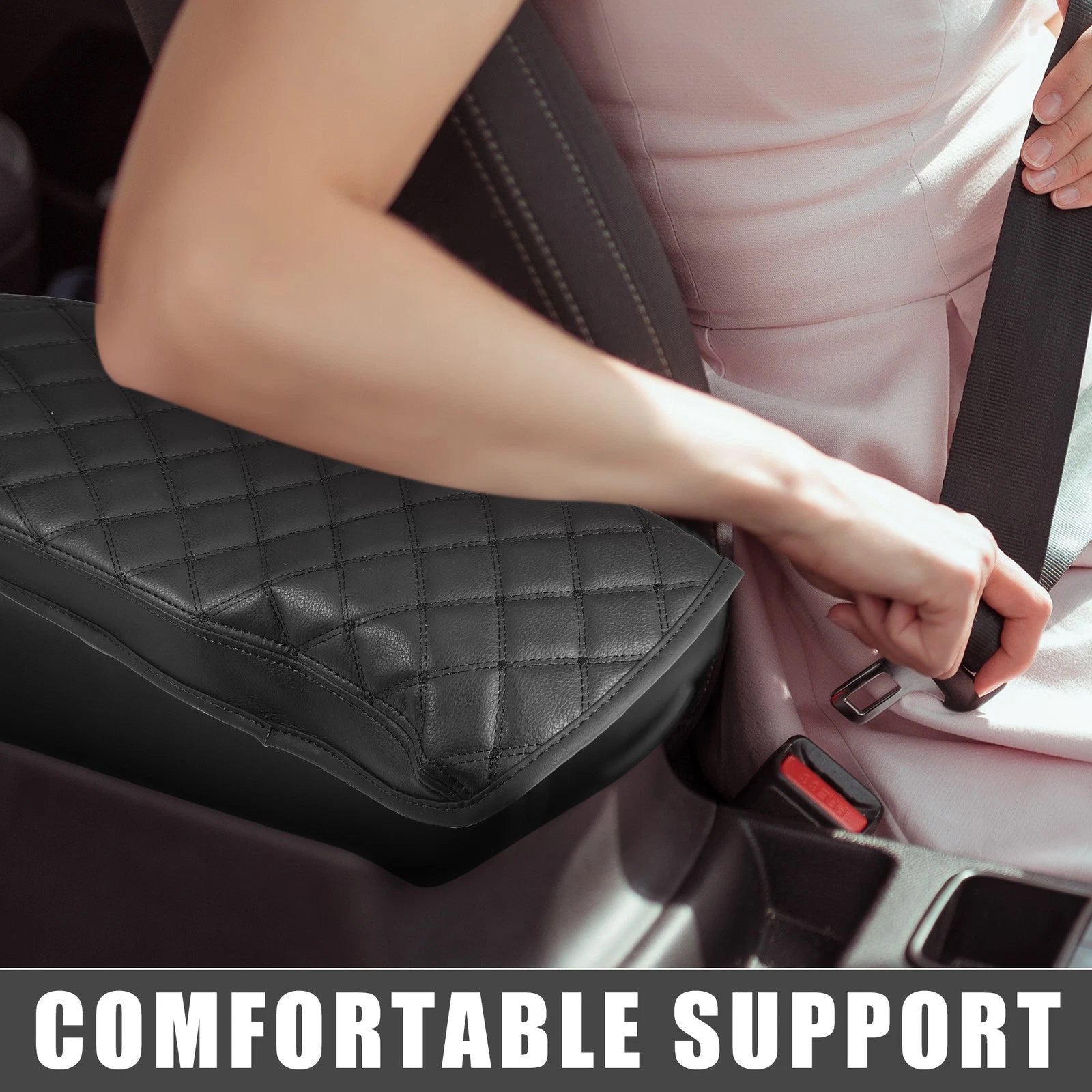 Center Console Armrest Cover for Lexus ES330 ES350 (2005–2009) Black