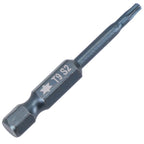 Magnetic Torx Bit Set for Electric Screwdrivers T5 T40 (50mm, Hex Shank)